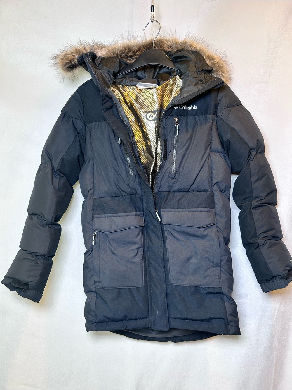 GIRL'S COLUMBIA MARQUAM PEAK FUSION PARKA Size M (10/12)